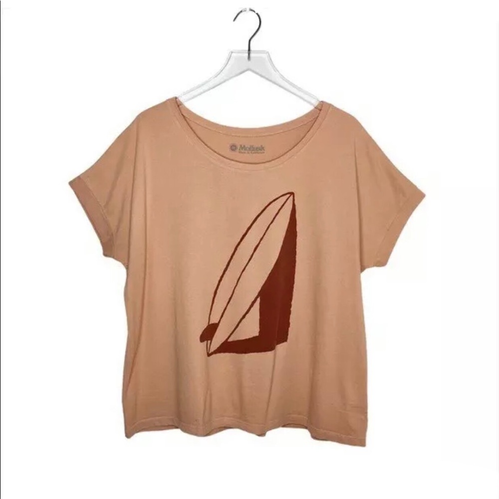 ‼️SOLD‼️Mollusk Surf T-Shirt Board Shadow M Blush Brand New - Picture 6 of 12